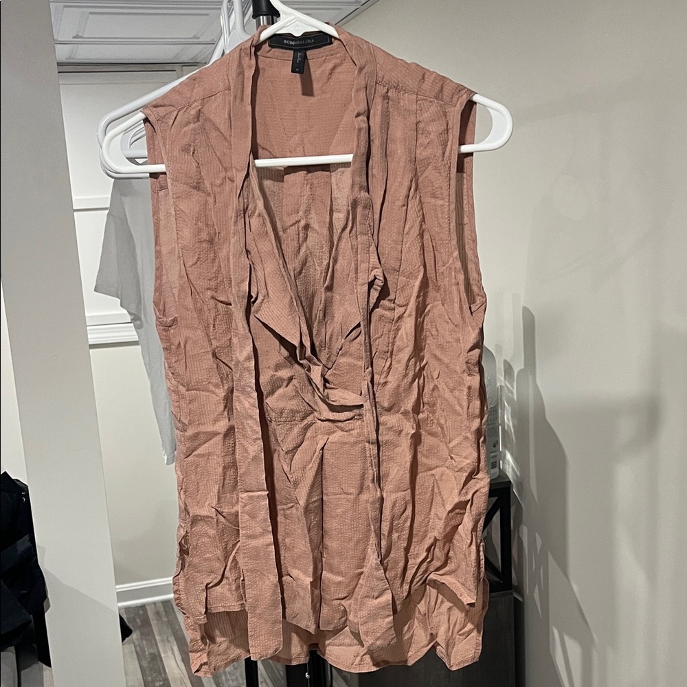 BCBGMaxAzria Sleeveless Top in Rust